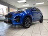 USED 2021 21 KIA SPORTAGE 1.6 T-GDi GT-Line S SUV 5dr Petrol Manual Euro 6 (s/s) (174 bhp) BLUE FLAME METALLIC / BLACK LEATHER WITH RED PIPING / STITCHING / DUAL ZONE CLIMATE / HEATED AND COOLED FRONT SEATS / HEATED STEERING WHEEL / POWER TAILGATE / FRONT ASSIST / LANE ASSIST / DAB / BLUETOOTH / SATNAV / APPLE CARPLAY / ANDROID AUTO / PHONE PROJECTION / JBL AUDIO / 19" ALLOYS / PRIVACY GLASS / SERVICE HISTORY / 2 YEAR PLATINUM WARRANTY