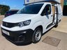 USED 2023 72 PEUGEOT PARTNER Professional Premium+ L1 1.5 BlueHDi 1000 SWB Diesel Panel Van Manual Euro 6 (s/s) (100 bhp) Recent service with all filters replaced - Only 57,927 miles - EURO 6 (ULEZ compliant) - Built in 8" touchscreen with Satnav connectivity, DAB radio & apple car play, A/C, E/W, Bluetooth, 3 seats, front fog lights, full bulkhead, ply lined, driver's airbag, side loading door, remote central Locking, Alarm, USB port, steering column radio control, barn rear doors, spare key, finance arranged on site & 6 months premium Autoguard warranty.