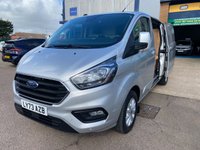 USED 2023 73 FORD TRANSIT CUSTOM Limited L2 H1 2.0 300 EcoBlue LWB Diesel Panel Van Manual Euro 6 (s/s) (130 bhp) Recent service with all genuine Ford filters fitted - Only 28,569 miles - EURO 6, SATNAV, A/C, front & rear parking sensors, heated seats, alloys, heated screen, cruise control, Bluetooth, electric power folding mirrors, E/W, DAB Radio with Apple car play, USB port, start/stop, driver's airbag, factory fitted bulkhead, colour coded, auto LED headlights, side loading door, ply lined with load liner, remote Central Locking, spare key, finance arranged, 6 months premium AutoGuard warranty