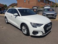 USED 2022 22 AUDI A3 1.0 TFSI 30 Technik Sportback 5dr Petrol Manual Euro 6 (s/s) (110 ps) 1.0 Lt PETROL/MANUAL- ONE OWNER 89,000 miles. WHITE.