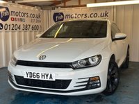 USED 2016 66 VOLKSWAGEN SCIROCCO 1.4 TSI BlueMotion Tech GT Hatchback 3dr Petrol Manual Euro 6 (s/s) (125 ps)+2 KEYS+8 SERVICE STAMPS+AIRCON+TIMING BELT DONE+BT AUDIO+SENSORS+2 OWNERS+NAV+AUX+USB+HPI CLEAR+VOSA MOT HISTORY PRINTOUT, PART EXCHANGE WELCOME, FULL DEALER FACILITIES,  2 KEYS+8 SERVICE STAMPS+AIRCON+TIMING BELT DONE+BT AUDIO+SENSORS+2 OWNERS+NAV+AUX+USB+HPI CLEAR
