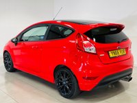 USED 2016 66 FORD FIESTA 1.0T EcoBoost Zetec S Hatchback 3dr Petrol Manual Euro 6 (s/s) (140 ps) Race Red | Bluetooth | Handsfree Connectivity | Privacy Glass | Gloss Black Alloys