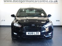 USED 2018 18 FORD FOCUS 1.0T EcoBoost ST-Line X Hatchback 5dr Petrol Manual Euro 6 (s/s) (140 ps) EXCELLENT SERVICE HISTORY + SATELLITE NAVIGATION + BLUETOOTH CONNECTIVITY + HEATED WINDSCREEN + DUAL CLIMATE CONTROL + CRUISE CONTROL + REAR PARKING SENSORS + IN CAR ENTERTAINMENT- CD, USB + DAB RADIO + AM/FM RADIO + MULTI FUNCTION STEERING WHEEL + LANE ASSIST + STOP/START FUNCTION + ELECTRIC FOLDING MIRRORS + ELECTRIC WINDOWS + AUTOMATIC LIGHTS + AIR CONDITIONING + PRIVACY GLASS + 18 INCH ALLOY WHEELS