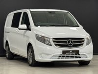 USED 2016 MERCEDES-BENZ VITO 2.1 119 CDI BlueTEC Crew Van Double Cab 5dr Diesel G-Tronic+ RWD L2 Euro 6 (s/s) (LWB) (190 ps) FMBSH + NO VAT + 5 SEATS + LWB