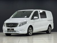 USED 2016 MERCEDES-BENZ VITO 2.1 119 CDI BlueTEC Crew Van Double Cab 5dr Diesel G-Tronic+ RWD L2 Euro 6 (s/s) (LWB) (190 ps) FMBSH + NO VAT + 5 SEATS + LWB