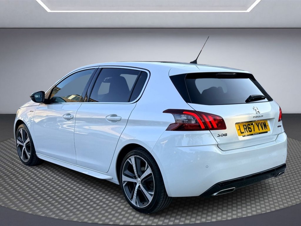 USED 2017 67 PEUGEOT 308 1.2 PureTech GT Line Hatchback 5dr Petrol EAT Euro 6 (s/s) (130 ps) PAN ROOF+APPLE CARPLAY+R/CAMERA+NAV