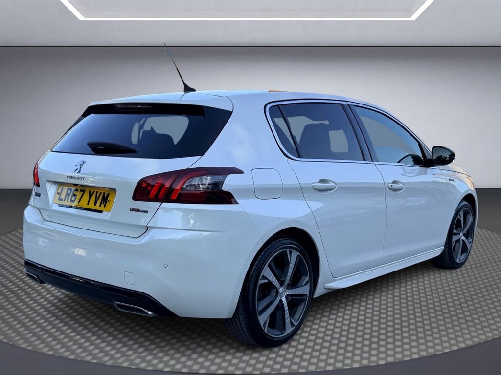 USED 2017 67 PEUGEOT 308 1.2 PureTech GT Line Hatchback 5dr Petrol EAT Euro 6 (s/s) (130 ps) PAN ROOF+APPLE CARPLAY+R/CAMERA+NAV