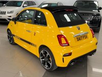 USED 2017 17 ABARTH 595C 1.4 T-Jet Cabrio 2dr Petrol Manual Euro 6 (145 ps) BUMBLE BEE YELLOW & IMMACULATE + LOW MILEAGE CONVERTIBLE FSH!