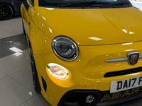 USED 2017 17 ABARTH 595C 1.4 T-Jet Cabrio 2dr Petrol Manual Euro 6 (145 ps) BUMBLE BEE YELLOW & IMMACULATE + LOW MILEAGE CONVERTIBLE FSH!