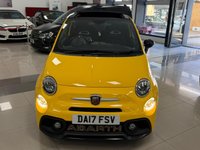USED 2017 17 ABARTH 595C 1.4 T-Jet Cabrio 2dr Petrol Manual Euro 6 (145 ps) BUMBLE BEE YELLOW & IMMACULATE + LOW MILEAGE CONVERTIBLE FSH!