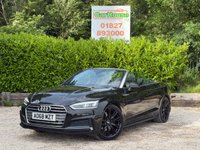 USED 2018 68 AUDI A5 CABRIOLET 2.0 TFSI 40 S line Convertible 2dr Auto  B & O, Auto, Cruise