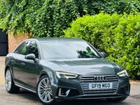 USED 2019 19 AUDI A4 2.0 TFSI 35 S line Saloon 4dr Petrol Manual Euro 6 (s/s) (150 ps) LOW MILES+LEATHER+SAT NAV+ULEZ
