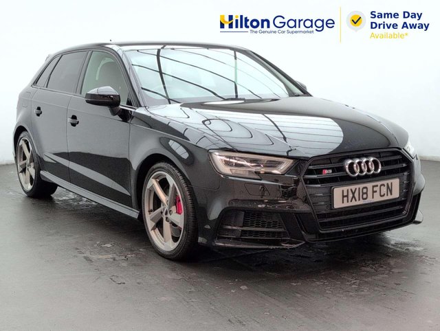 USED 2018 18 AUDI S3 2.0 S3 Sportback TFSI Black Edition Quattro Semi-Auto 4WD 5dr CLICK+COLLECT / HOME DELIVERY
