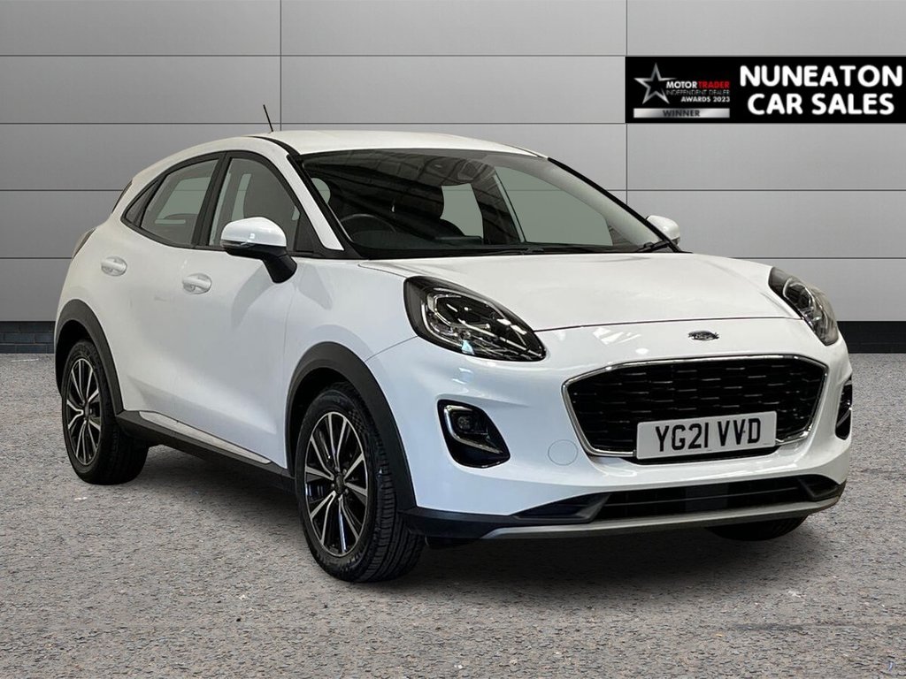 USED 2021 21 FORD PUMA 1.0T EcoBoost MHEV Titanium SUV 5dr Petrol Manual Euro 6 (s/s) (125 ps) Frozen White Premium Paint