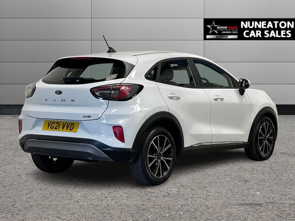 USED 2021 21 FORD PUMA 1.0T EcoBoost MHEV Titanium SUV 5dr Petrol Manual Euro 6 (s/s) (125 ps) Frozen White Premium Paint