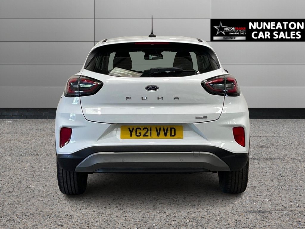 USED 2021 21 FORD PUMA 1.0T EcoBoost MHEV Titanium SUV 5dr Petrol Manual Euro 6 (s/s) (125 ps) Frozen White Premium Paint