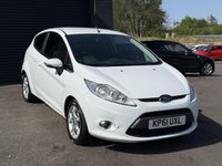 USED 2011 61 FORD FIESTA 1.25 Zetec Hatchback 3dr Petrol Manual (129 g/km, 81 bhp) BLUETOOTH + FRESH SERVICE