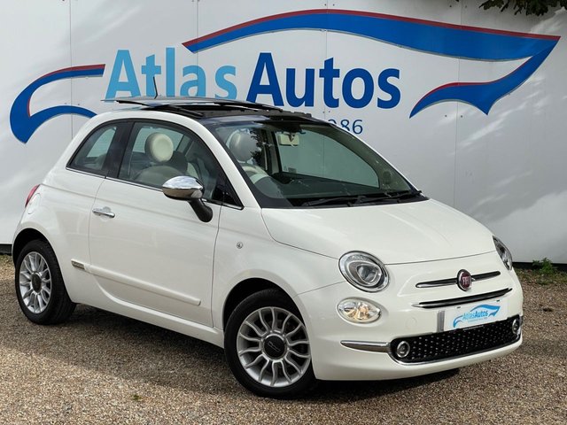 2016 66 FIAT 500 1.2 Lounge Hatchback 3dr Petrol Manual Euro 6 (s/s) (69 bhp) &pound;20 ROAD TAX, UP TO 65 MPG, FULL SERVICE HISTORY (13 Stamps), 2 OWNER'S, Electric Panoramic Glass Roof, Rear Park Sensors, Air Conditioning, 15" Alloy Wheels, Start/Stop