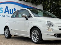 USED 2016 66 FIAT 500 1.2 Lounge Hatchback 3dr Petrol Manual Euro 6 (s/s) (69 bhp) &pound;20 ROAD TAX, UP TO 65 MPG, FULL SERVICE HISTORY (13 Stamps), 2 OWNER'S, Electric Panoramic Glass Roof, Rear Park Sensors, Air Conditioning, 15" Alloy Wheels, Start/Stop