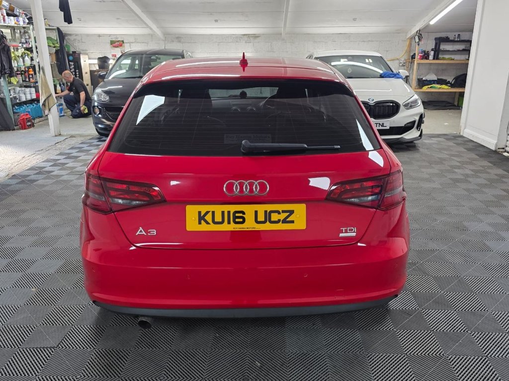 USED 2016 16 AUDI A3 1.6 TDI ultra SE Technik Sportback 5dr Diesel Manual Euro 6 (s/s) (110 ps) Rear Parking Sensors