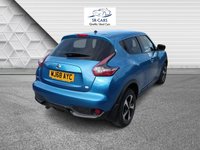 USED 2018 68 NISSAN JUKE 1.6 Bose Personal Edition SUV 5dr Petrol Manual Euro 6 (112 ps) **3 MONTHS WARRANTY INCLUDED**ONLY 49,000 MILES FROM NEW**FINISHED IN VIVID BLUE**KEYLESS ENTRY/GO**HALF LEATHER INTERIOR**PREMIUM SOUND SYSTEM**REVERSE CAMERAS**FULL SERVICE HISTORY**FULLY HPI CLEAR**MOT MAY 2027 (NO ADVISORIES)**