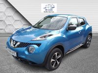 USED 2018 68 NISSAN JUKE 1.6 Bose Personal Edition SUV 5dr Petrol Manual Euro 6 (112 ps) **3 MONTHS WARRANTY INCLUDED**ONLY 49,000 MILES FROM NEW**FINISHED IN VIVID BLUE**KEYLESS ENTRY/GO**HALF LEATHER INTERIOR**PREMIUM SOUND SYSTEM**REVERSE CAMERAS**FULL SERVICE HISTORY**FULLY HPI CLEAR**MOT MAY 2027 (NO ADVISORIES)**
