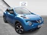USED 2018 68 NISSAN JUKE 1.6 Bose Personal Edition SUV 5dr Petrol Manual Euro 6 (112 ps) **3 MONTHS WARRANTY INCLUDED**ONLY 49,000 MILES FROM NEW**FINISHED IN VIVID BLUE**KEYLESS ENTRY/GO**HALF LEATHER INTERIOR**PREMIUM SOUND SYSTEM**REVERSE CAMERAS**FULL SERVICE HISTORY**FULLY HPI CLEAR**MOT MAY 2027 (NO ADVISORIES)**