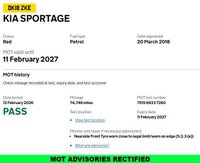 USED 2018 18 KIA SPORTAGE 1.6 T-GDi GT-Line SUV 5dr Petrol DCT AWD Euro 6 (174 bhp) Comprehensive Service History  |  Set of 2 Keys