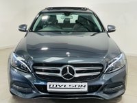 USED 2015 15 MERCEDES-BENZ C-CLASS 2.0 C200 Sport (Premium) Saloon 4dr Petrol 7G-Tronic+ Euro 6 (s/s) (184 ps) Tenorite Grey | Black Leather | Bluetooth | Panoramic Roof | Ambient Lighting | Cruise Control | ULEZ OK