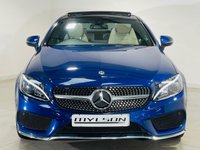 USED 2018 18 MERCEDES-BENZ C-CLASS 2.0 C200 AMG Line (Premium) Coupe 2dr Petrol G-Tronic+ Euro 6 (s/s) (184 ps) Brilliant Blue with Crystal Grey Interior | 19 Multispoke AMG Wheels | Glass Panoramic Roof | Ambient Lighting | ULEZ OK