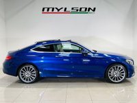 USED 2018 18 MERCEDES-BENZ C-CLASS 2.0 C200 AMG Line (Premium) Coupe 2dr Petrol G-Tronic+ Euro 6 (s/s) (184 ps) Brilliant Blue with Crystal Grey Interior | 19 Multispoke AMG Wheels | Glass Panoramic Roof | Ambient Lighting | ULEZ OK