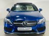 USED 2018 18 MERCEDES-BENZ C-CLASS 2.0 C200 AMG Line (Premium) Coupe 2dr Petrol G-Tronic+ Euro 6 (s/s) (184 ps) Brilliant Blue with Crystal Grey Interior | 19 Multispoke AMG Wheels | Glass Panoramic Roof | Ambient Lighting | ULEZ OK