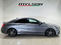 USED 2017 67 MERCEDES-BENZ CLA 2.1 CLA200d AMG Line Coupe 4dr Diesel 7G-DCT Euro 6 (s/s) (136 ps) Mountain Grey | Black Alcantara Interior | Ambient Lighting | Apple CarPlay | Night Pack | Sat Nav | ULEZ OK
