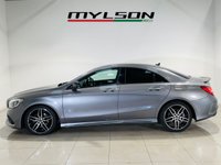 USED 2017 67 MERCEDES-BENZ CLA 2.1 CLA200d AMG Line Coupe 4dr Diesel 7G-DCT Euro 6 (s/s) (136 ps) Mountain Grey | Black Alcantara Interior | Ambient Lighting | Apple CarPlay | Night Pack | Sat Nav | ULEZ OK