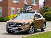 USED 2018 67 MERCEDES-BENZ GLA 1.6 GLA200 Sport (Premium Plus) Euro 6 (s/s) 5dr FSH PANROOF CREAM LEATHER