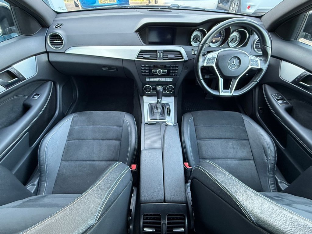 USED 2014 14 MERCEDES-BENZ C-CLASS 1.6 C180 AMG Sport Edition Coupe 2dr Petrol G-Tronic+ Euro 6 (s/s) (156 ps) AUTO+SAT NAV+BLUETOOTH+CRUISE