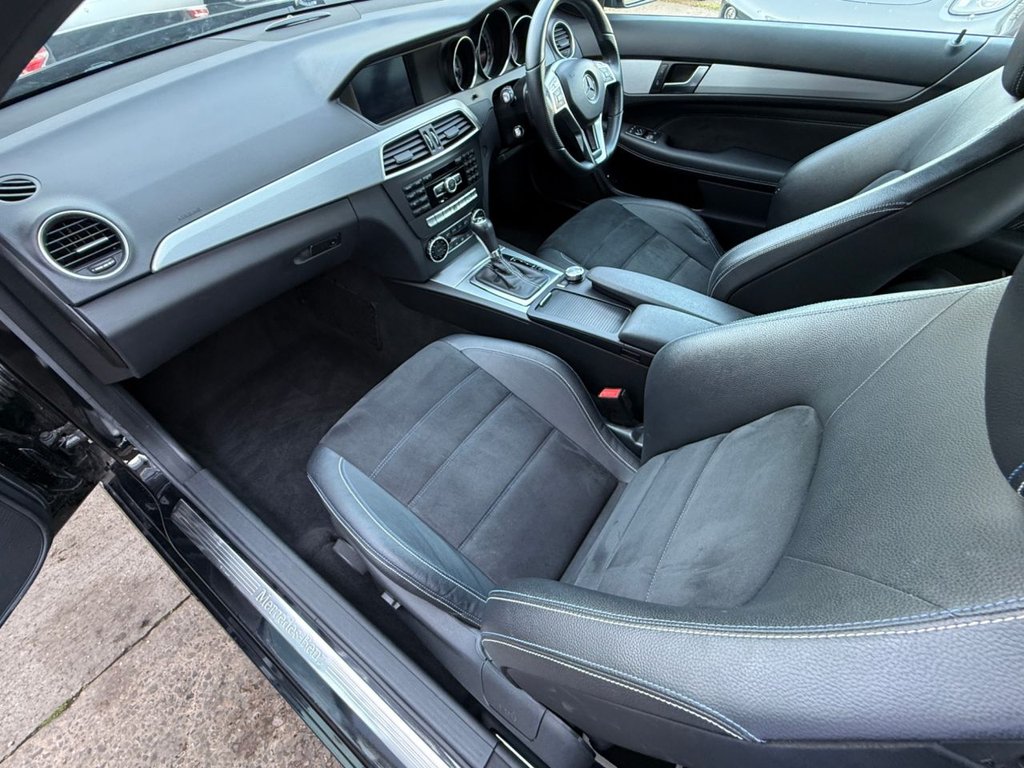 USED 2014 14 MERCEDES-BENZ C-CLASS 1.6 C180 AMG Sport Edition Coupe 2dr Petrol G-Tronic+ Euro 6 (s/s) (156 ps) AUTO+SAT NAV+BLUETOOTH+CRUISE