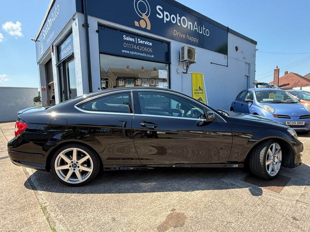 USED 2014 14 MERCEDES-BENZ C-CLASS 1.6 C180 AMG Sport Edition Coupe 2dr Petrol G-Tronic+ Euro 6 (s/s) (156 ps) AUTO+SAT NAV+BLUETOOTH+CRUISE