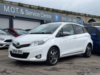 USED 2014 64 TOYOTA YARIS 1.33 Dual VVT-i Trend Hatchback 5dr Petrol Manual Euro 5 (99 ps) SAT NAV + HD CAMERA + FSH + AC + LOW INSURANCE + CRUISE