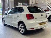 USED 2016 VOLKSWAGEN POLO 1.2 TSI BlueMotion Tech Match Hatchback 5 door Petrol Manual Euro 6 in White  PARKING SENSORS+PRIV GLASS+USB+AUX