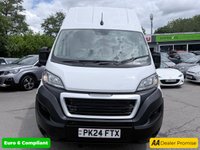 USED 2024 24 PEUGEOT BOXER White 2.2 BlueHDi 335 Professional Premium+ L3 H3 van, 2,500 miles, Euro 6, Sat nav, Touchscreen, A/C, Bluetooth, Rear sensors. Plus VAT @ 20%! This 2024 Peugeot Boxer van boasts exceptionally low mileage, having covered just 2500 miles, making it a standout choice for its age. This L3 H3 Professional Premium + model is powered by an efficient 2.2L BlueHDi Euro 6 diesel engine and comes with a 3 month warranty for your peace of mind. It has had only one owner from new and features a generous 15000 litre cargo volume, perfect for substantial loads.  The Professional Premium + trim level includes a host of useful features designed to enha