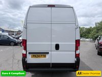 USED 2024 24 PEUGEOT BOXER White 2.2 BlueHDi 335 Professional Premium+ L3 H3 van, 2,500 miles, Euro 6, Sat nav, Touchscreen, A/C, Bluetooth, Rear sensors. Plus VAT @ 20%! This 2024 Peugeot Boxer van boasts exceptionally low mileage, having covered just 2500 miles, making it a standout choice for its age. This L3 H3 Professional Premium + model is powered by an efficient 2.2L BlueHDi Euro 6 diesel engine and comes with a 3 month warranty for your peace of mind. It has had only one owner from new and features a generous 15000 litre cargo volume, perfect for substantial loads.  The Professional Premium + trim level includes a host of useful features designed to enha