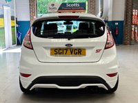 USED 2017 17 FORD FIESTA 1.6T EcoBoost ST-3 Hatchback 3dr Petrol Manual Euro 6 in White HEATED SEATS+PRIVACY GLASS+CD