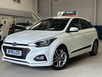 USED 2019 19 HYUNDAI I20 1.2 Premium Nav Hatchback 5 door Petrol Manual Euro 6 in White PARK SENSORS+REVERSE CAM+BLUETOOTH