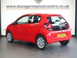 USED 2016 16 PEUGEOT 108 1.0 Active Hatchback 5dr Petrol Manual Euro 6 (68 ps) FULL SERVICE HISTORY + BLUETOOTH CONNECTIVITY + IN CAR ENTERTAINMENT WITH TOUCH SCREEN MEDIA DISPLAY + APPS CONTROL + DAB DIGITAL RADIO + HILL HOLD START ASSIST + AIR CONDITIONING + LED DAY TIME RUNNING LIGHTS + 60/40 FOLDING REAR SEATS....