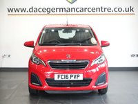 USED 2016 16 PEUGEOT 108 1.0 Active Hatchback 5dr Petrol Manual Euro 6 (68 ps) FULL SERVICE HISTORY + BLUETOOTH CONNECTIVITY + IN CAR ENTERTAINMENT WITH TOUCH SCREEN MEDIA DISPLAY + APPS CONTROL + DAB DIGITAL RADIO + HILL HOLD START ASSIST + AIR CONDITIONING + LED DAY TIME RUNNING LIGHTS + 60/40 FOLDING REAR SEATS....