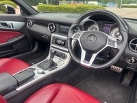 USED 2014 64 MERCEDES-BENZ SLK 2.1 SLK250 CDI AMG Sport Convertible 2dr Diesel G-Tronic+ Euro 5 (s/s) (204 ps) BENGAL RED LEATHER INTERIOR