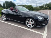 USED 2014 64 MERCEDES-BENZ SLK 2.1 SLK250 CDI AMG Sport Convertible 2dr Diesel G-Tronic+ Euro 5 (s/s) (204 ps) BENGAL RED LEATHER INTERIOR