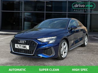 2021 AUDI A3 1.0 TFSI 30 S line Saloon 4dr Petrol S Tronic Euro 6 (s/s) (110 ps) &pound;15295.00