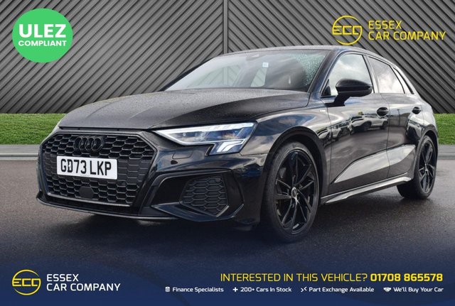 View our Audi A3 1.5 TFSI 35 Black Edition Sportback 5dr Petrol S Tronic Euro 6 (s/s) (150 ps)